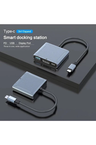 Daytona Dp-01 Type-c To Displayport Multifunction 8k 60hz Çevirici Dönüştürücü Aktarıcı Adaptör - 2