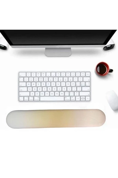 Daytona Desenli Ergonomik Mouse Pad Ve Bilek Desteği Set Kahverengi-gri - 3