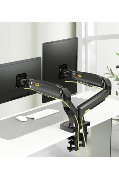 Daytona Nb F160 17-27" Çift Kol 2-9 Kg Amortisörlü Monitör Standı Yeni Versiyon - 3