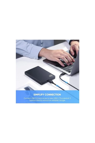 Daytona Usb Type-c To Micro B 3.1 Harici Harddisk Dönüştürücü Şarj Cihazı Aktarıcı Kablo(3M) 5343 - 4