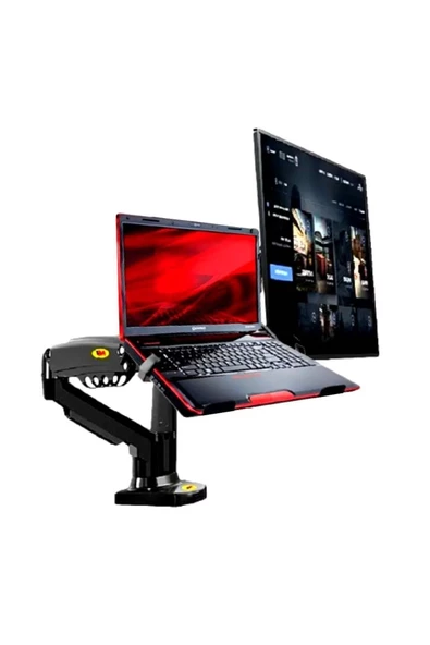 Daytona North Bayou Nb F160l Amortisörlü 17"-27" Monitör Tutucu Ve 10"-17" Laptop Standı 2023 Yeni Tasarım