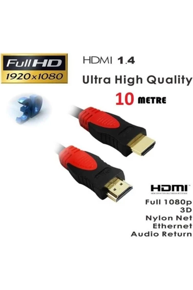 Daytona A4241 4K HDMI Kablosu 1.4b Ethernet Destekli 3D HDMI Görüntü Kablosu (10 Metre) - 2