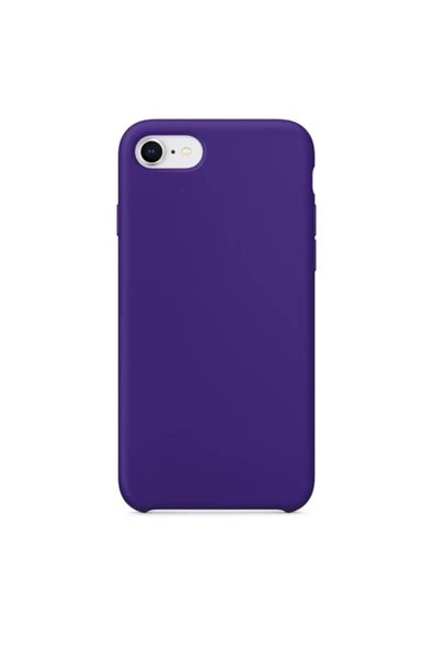 Daytona Apple 7/8 Uyumlu Silikon Ultra Slim Mikrofiber Astarlı Telefon Kılıfı-ultra Violet/mor