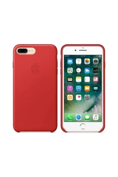 Daytona Apple Iphone 7/8 Plus Telefon Uyumlu Ultra Slim Mikrofiber Deri Kılıf - Kırmızı