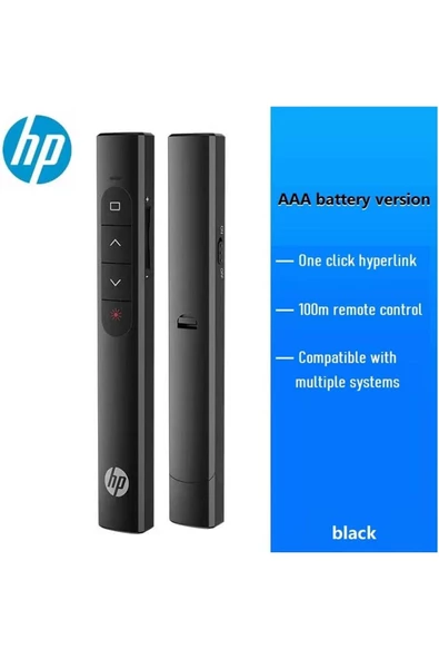 Daytona Hp SS10 Wireless Presentation Flip Pen Kalem Pilli Kablosuz Lazer Sunum Kumandası - 2