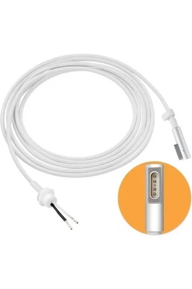 Daytona Macbook Magsafe Dc Kablosu Apple 5 Pin Tamir Kablosu 45W 60W 85W Dc Kablo Mıknatıslı Adaptör - 4