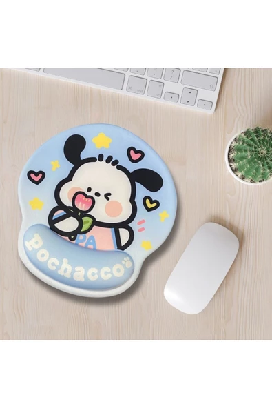 Daytona Desenli Ergonomik Desenli Mouse Pad Mavi - Pochacco - 2