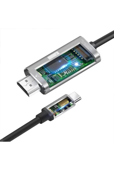 Daytona Ch-01 Type-c To 4k Ultra Full Hd Hdmı Usb-c Tak Çalıştır Görüntü Aktarım Kablosu-2m - 4