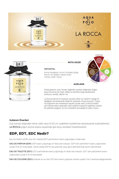 AQUA Dİ POLO 1987 AQUA Dİ POLO 1987 Plwmnpr La Rocca 50ml Edp Kadın Parfümü - 7