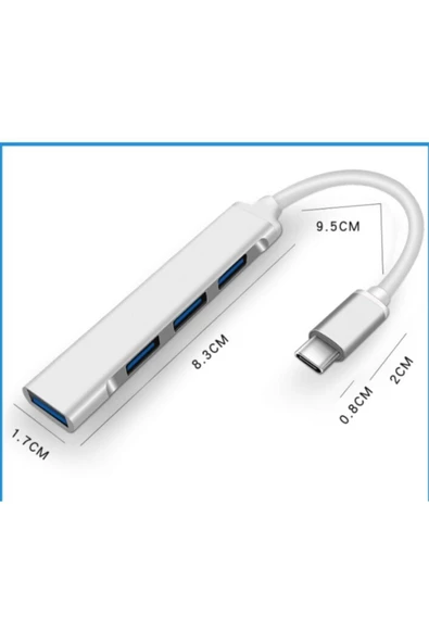 Daytona 809-cc Type-c Hub Usb 3.0 Usb Hub Splitter 5 Gbps 4 Port Usb3.0 Çevirici - 3