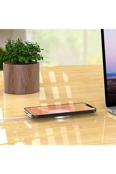 Daytona Iphone 12/12 Pro/ 12 Pro Max/ 12 Mını 5w/5w Uyumlu Kablosuz Wireless Şarj Ve 20w Adaptör Seti - 5