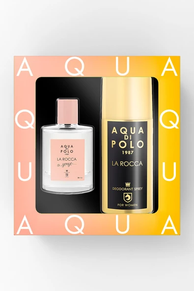 AQUA Dİ POLO 1987 AQUA Dİ POLO 1987 La Rocca Sense 50 ml Kadın EDP ve La Rocca 150 ml Deodorant Sprey Seti STCC000326