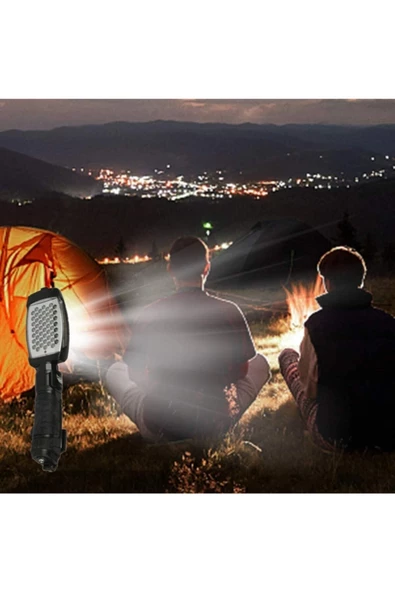 Daytona Mobile Mst1000 52 Led 360° Kablosuz Şarj Edilebilir Çalışma Kamp Seyahat Tamir Lambası-siyah - 3