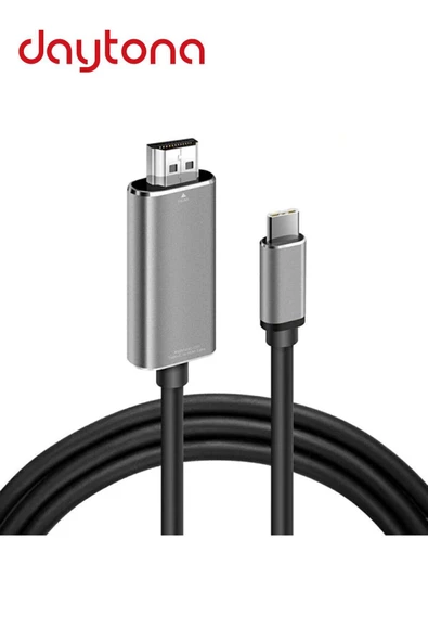 Daytona Ch-01 Type-c To 4k Ultra Full Hd Hdmı Usb-c Tak Çalıştır Görüntü Aktarım Kablosu-2m - 2