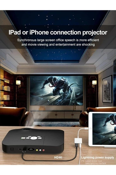 Daytona L8-hl  Iphone Ipad Lightning To 4k' 1080p Hd Hdmı Lightning Okuyucu Çevirici Uyumlu - 6