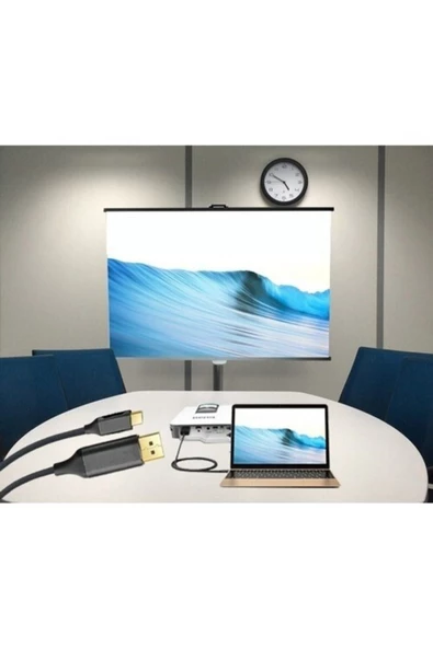 Daytona Görüntü Aktarım Kablosu K-01 Type-c To Display Port Dp 4k Hd 60hz -1.8m - 3