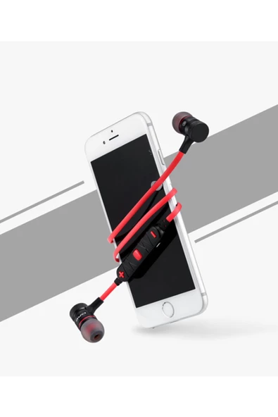 AWEI Mıknatıslı Kablosuz Bluetooth Kulaklık A920bl-kırmızı - 3