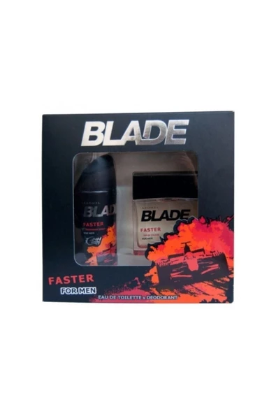 BLADE BLADE Faster Edt 100 ml+ 150 ml Deodorant Erkek Parfüm Seti 8690586015639