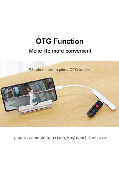 Daytona 809-cc Type-c Hub Usb 3.0 Usb Hub Splitter 5 Gbps 4 Port Usb3.0 Çevirici - 5