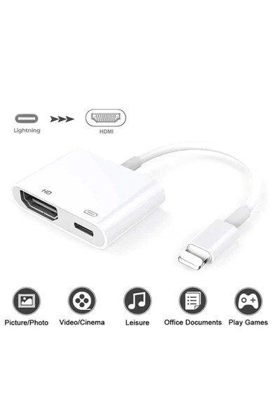 Daytona L8-hl Apple Iphone Ipad Lightning To 4k 1080p Hd Hdmı Lightning Okuyucu Çevirici - 2