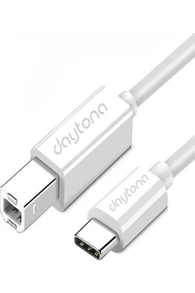 Daytona Tb1-1 Type-c To Usb B Telefon Bilgisayar Tablet Için Piyano Yazıcı Çevirici Kablo (1-metre)