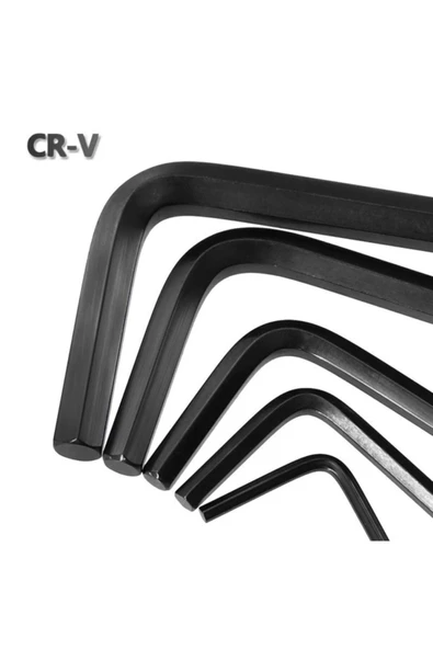 Daytona Ck96 9 Parça Krom Kaplama - Cr-v - Kısa (120MM) Alyan Anahtar Takımı - 5