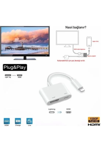 Daytona L8-hı Iphone Lıghtıng hdmı 4k 1080p Çev. - 3