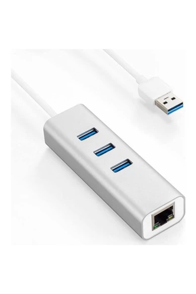 Daytona Fc06 3 Bağlantı Usb3.0 To 3usb3.0 10/100/1000 Mbps Ethernet Kablolu Çevirici - 3