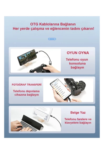 Daytona Usb-c Type-c (m) - Mikro Usb (f) Şarj Ve Senkronizasyon Çevirici Hub Adaptörü-2'li Paket - 3