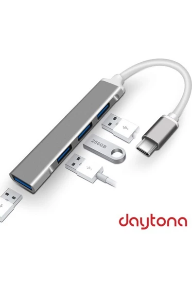 Daytona 809-cc Type-c Hub Usb 3.0 Usb Hub Splitter 5 Gbps 4 Port Usb3.0 Çevirici