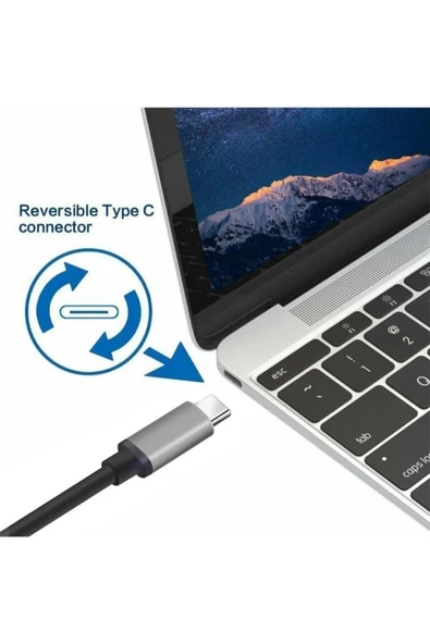 Daytona Ch-01 Type-c To 4k Ultra Full Hd Hdmı Usb-c Tak Çalıştır Görüntü Aktarım Kablosu-2m - 3