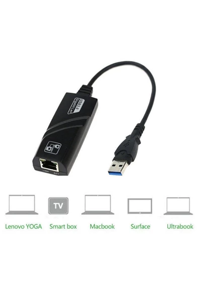 Daytona Fc-13 Usb 3.0 1000mbps Yüksek Hızlı Gigabit Ethernet Lan Ağ Adaptör Rj45 Çevirici - 2