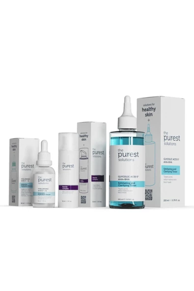 THE PUREST SOLUTİONS THE PUREST SOLUTİONS Kuru Nemsiz Ciltlere Özel Siyah Nokta ve Gözenek Önlemeye Yardımcı Bakım Seti ürün görseli 1