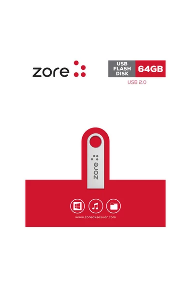 CASEMAGİC AKSESUAR Flash Disk 64Gb Zore Metal Usb