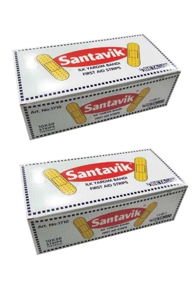 SANTAVİK Yara Bandı 10'Lu X 30 Adet 2 Paket 8547569842