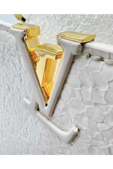 NOİR Orijinal Hakiki Deri Kadın Beyaz Omuz Çantası - 3