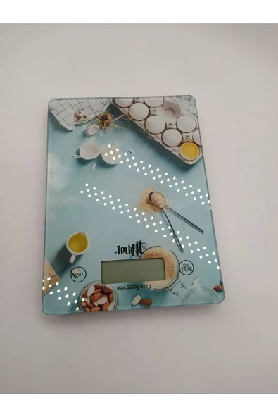 TECHFİT Digital Cam Mutfak Tartısı Tf-1009-Mavi - Resim 2