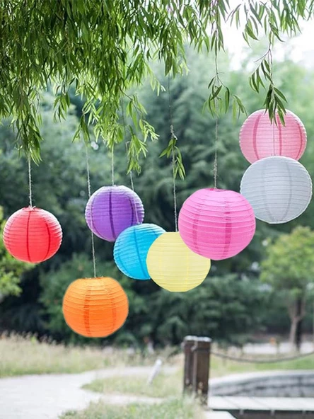 Japon Feneri Mavi 20 cm - Resim 2