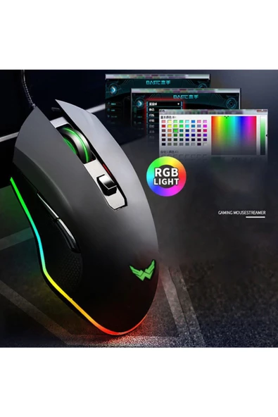 Daytona T40 2400 Dpı Rgb Işıklı Profesyonel Kablolu Optik Oyuncu Mouse - 4