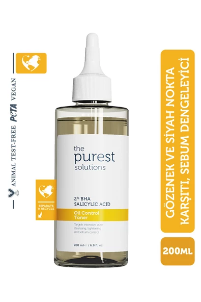 THE PUREST SOLUTİONS THE PUREST SOLUTİONS Yağlı Ve Karma Cilt  Salisilik Asit Tonik 200 Ml