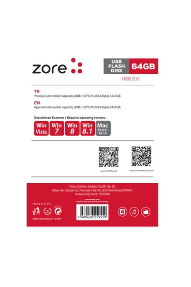 CASEMAGİC AKSESUAR Flash Disk 64Gb Zore Metal Usb - 2