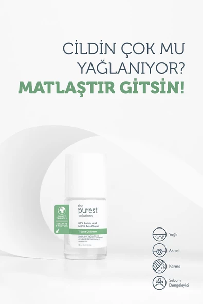 THE PUREST SOLUTİONS THE PUREST SOLUTİONS Yağlı Ciltler Için Anında Matlaştırıcı Ve Sivilce Önleyici Yüz Bakım Maskesi T-zone 10 Ml - 2