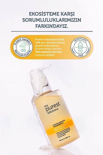 THE PUREST SOLUTİONS THE PUREST SOLUTİONS Yağlı Ve Karma Ciltler Için Siyah Nokta Karşıtı Temizleme Jeli 200 Ml