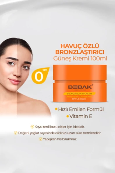 BEBAK BEBAK Havuç Özlü Güneş Kremi 100 ml - 2