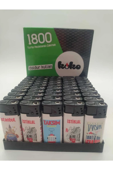 1800 Rezistanlı Çakmak 50 Adet