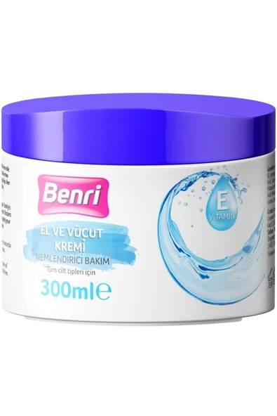 BENRİ BENRİ Marka: Nemlendirici Bakım El Ve Vücut Kremi 300 Ml Kategori: El Kremi