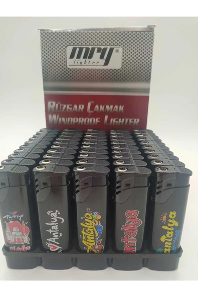 50 Adet Baskılı Çakmak