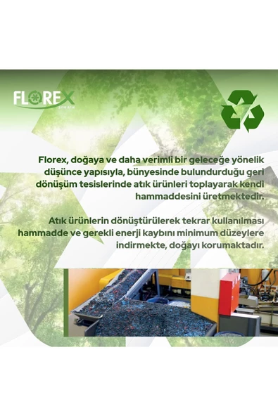 FLOREX Standart Orta Boy Mavi Çöp Poşeti X 5 Rulo - 5