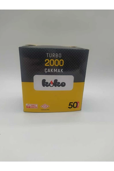 Turbo Koko 2000 Çakmak 50 Adet - Resim 2