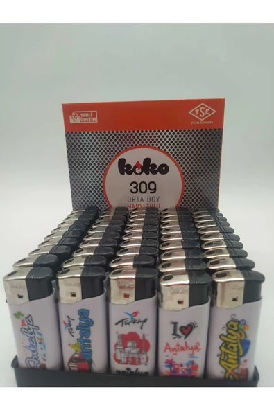 Koko 309 Orta Boy Manyetolu Çakmak 50 Adet - 2